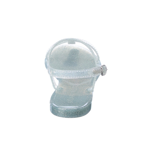 Stuart Weitzman- Silver Jelly Sandals - Picture 4 of 10